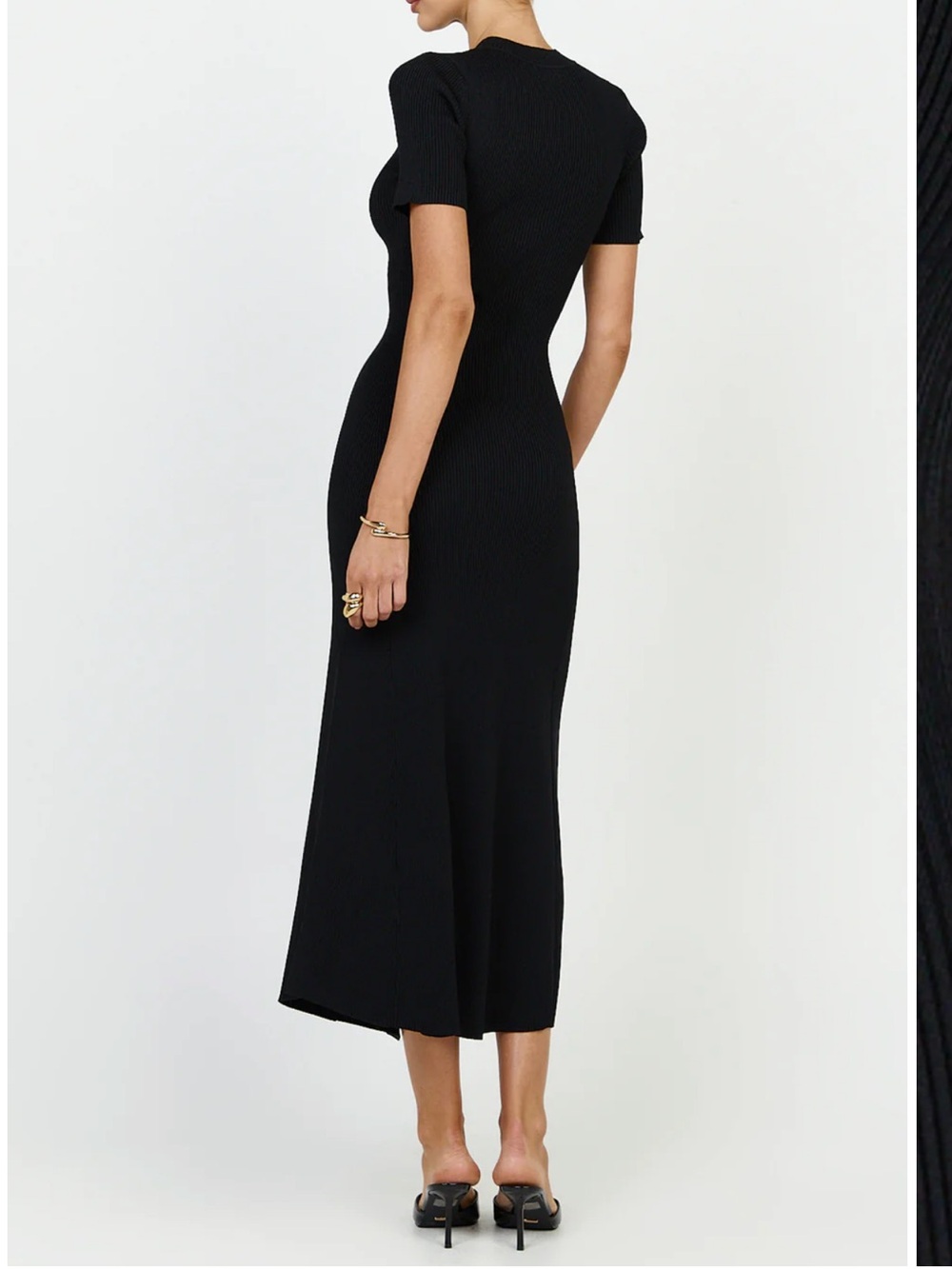 Showpo Black Lanie Midi Dress 2 - Picture 9 of 9
